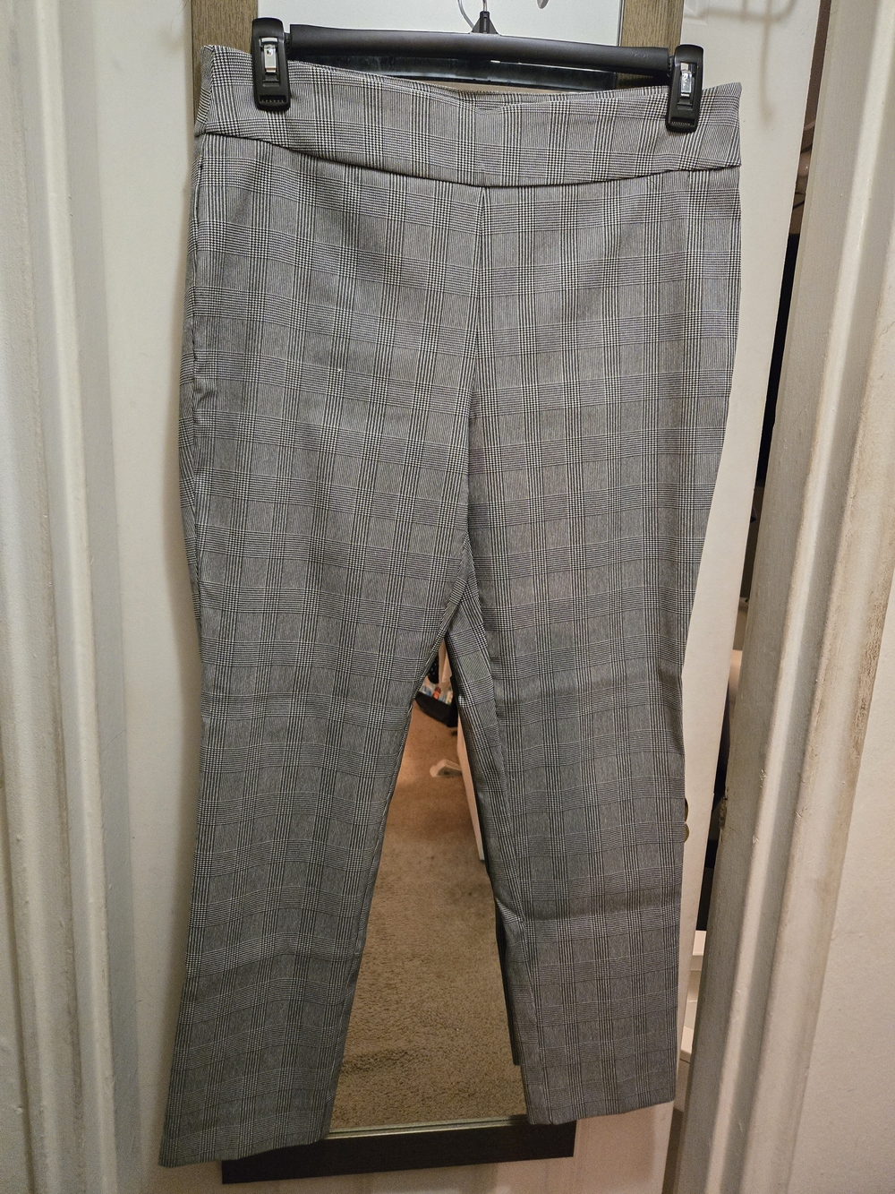Counterparts Black and White Glen Plaid Trousers